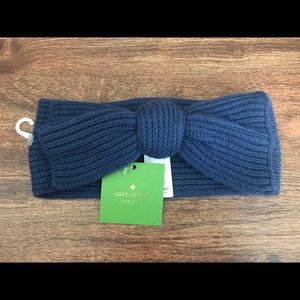 Kate Spade Knit Headband-Blue